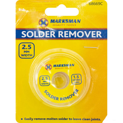 2 X Solder Remover Desoldering Wick Wire Repair Tool Braid Diy 2.5Mm X ...