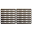 2 x Square Drain Covers - Stainless Steel Rustproof Gully Grid Guard for Preventing Leaf & Debris Blockages - 15 x 15cm