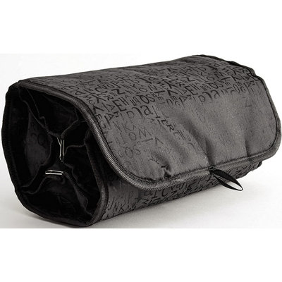 Black makeup bag clearance with compartments