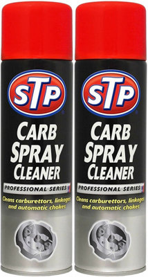 2 x STP CARB CLEANER SPRAY CARBURETTOR INTAKE SPRAY CLEANER PROFESSIONAL 500ML