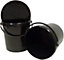 2 x Strong Heavy Duty 10L Black Multi-Purpose Plastic Storage Buckets With Lid & Handle