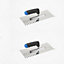 2 x Tilebank Pro Adhesive Tile Trowel With Soft Grip Handle 6mm