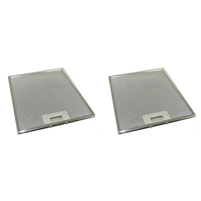 2 x Universal Cooker Hood Metal Grease Filter 258mm x 318mm by Ufixt