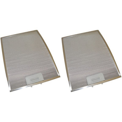 2 x Universal Cooker Hood Metal Grease Filter 280mm x 370mm by Ufixt