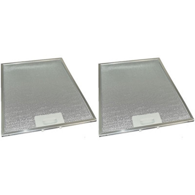 2 x Universal Cooker Hood Metal Grease Filter 283mm x 380mm by Ufixt