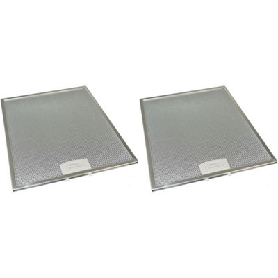 2 x Universal Cooker Hood Metal Grease Filter 284mm x 352mm by Ufixt