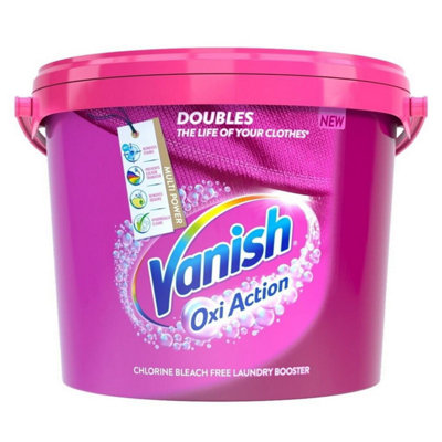 2 x Vanish Oxi Action Laundry Booster Stain Remover Powder 2.4kg Chlorine-Free
