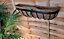 2 x Wall Trough Planter & Coco Liner 24 Inch Wrought Iron Wall Mounted Flower Basket