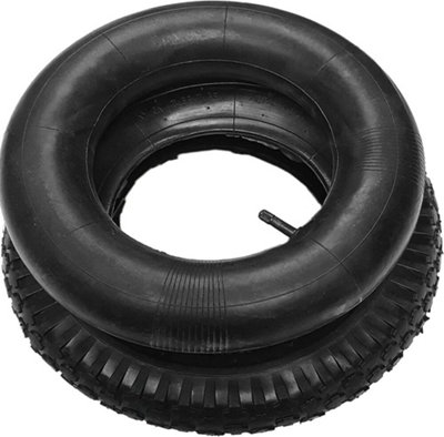 2 X Wheelbarrow Wheel Inner Tube And Barrow Tyre 4.00 8 Rubber