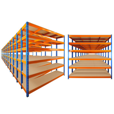 20 Bays of 6 Tier ULTRA HEAVY DUTY Storage Racking 1800h x 1800w x 450d mm 350kg