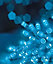 20 Blue LED String Lights Battery Operated Christmas Lights Clear Cable 1.9M
