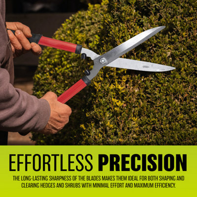 20'' Carbon Steel Blade Grip Handle Garden Shears Hedges Grass Shrubs Bushes New - 6