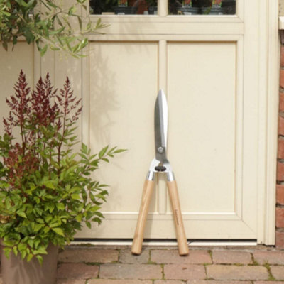 20'' Carbon Steel Blade Wooden Handle Garden Shears Hedges Grass Shrubs Bushes - 3