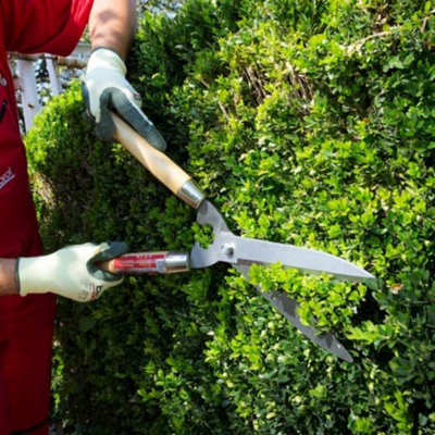 20'' Carbon Steel Blade Wooden Handle Garden Shears Hedges Grass Shrubs Bushes - 5