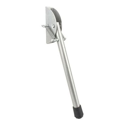 Kickdown Door Stopper - Stainless Steel Adjustable Door Holder For Bottom Of Door, White