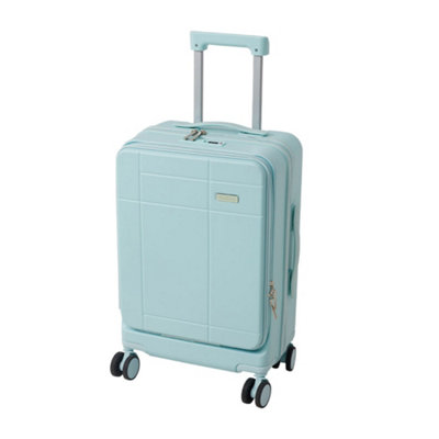 20-Inch Suitcase with Combination Lock USB Charging Port and Cup Holder ...
