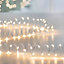 20 LED Indoor Wire Lights Ultra Bright Warm White LEDs Battery Operated 1.9M