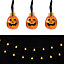 20 Lights 5M Decorative Pumpkin Halloween Solar Powered LED String Lights