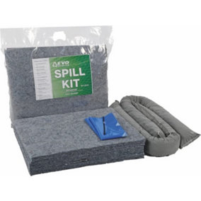 20 Litre EVO Spill Kit - Suitable for Hydraulics, Oils, Coolant, Fuels and Mild Ac'ds