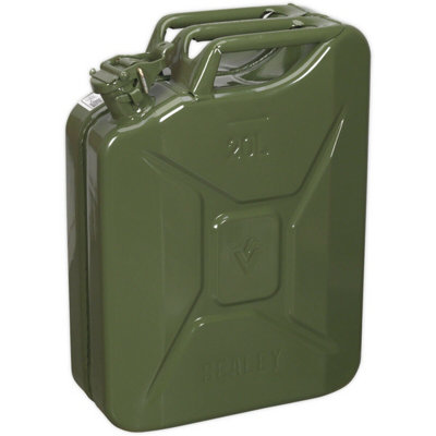 20 Litre Green Jerry Can with Leak-Proof Bayonet Closure and Fuel Resistant Lining