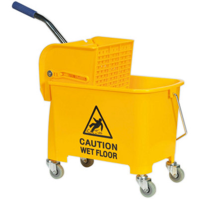Mop Bucket With Winge On Wheels 20 Quat Yellow