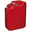 20 Litre Jerry Can - Leak-Proof Bayonet Closure - Fuel Resistant Lining - Red