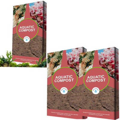 20 Litres Aquatic Compost Nutrient-Rich Feed Soil For Floating, Submerged & Marginal Water Plants