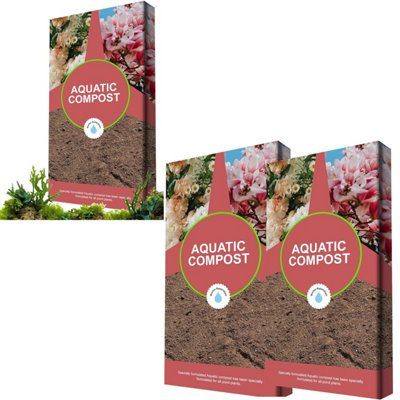 20 Litres Nutrient-Rich Aquatic Compost With Loam & Grit For Floating, Submerged & Marginal Water Plants