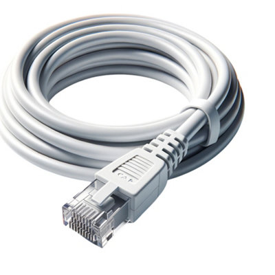 20 Metres White CAT 6 Ethernet Cable High-Speed Gigabit Patch Lead