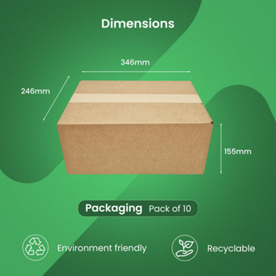 20 New Royal Mail Small Parcel boxes packaging boxes Mailing Boxes for shipping (346x246x155mm) Deep Option - 3