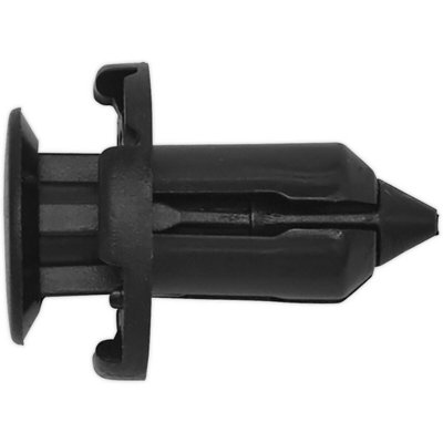 20 Pack Black Push Rivet Trim Clips for Honda, Mitsubishi, and Toyota - 18mm x 25mm
