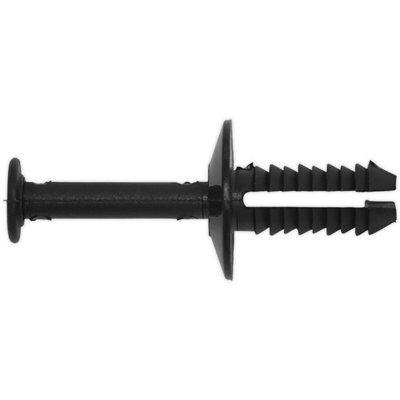 20 Pack Black Push Rivet Trim Clips - Universal Fit 15mm x 36mm for All Vehicles