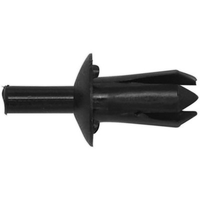 20 Pack Black Push Rivet Trim Clips - Universal Fit for Vehicles 10mm x 22mm