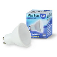 20 Pack GU10 White Thermal Plastic Spotlight LED 5W Warm White 3000K 450lm Light Bulb