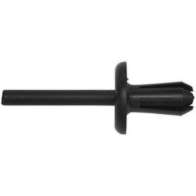 20 Pack of Black Push Rivet Trim Clips for Volvo - 15mm x 41mm Size