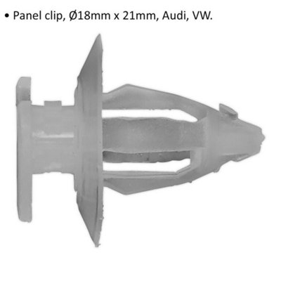 20 PACK Panel Trim Clip Fitting - 18mm x 21mm - Suitable for Audi & VW ...