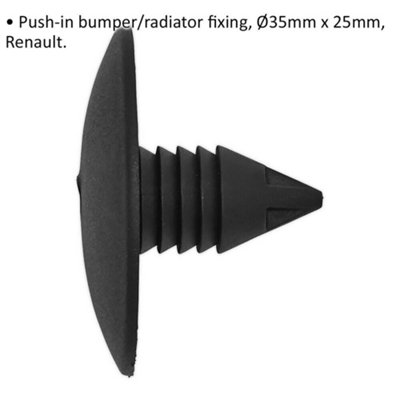 20-Pack Push-In Bumper and Radiator Fixing for Renault Vehicles - 35mm ...