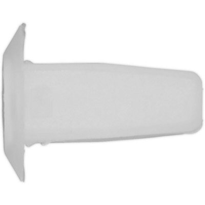 20 Pack Universal White Push In Locking Nut - 15mm x 21mm Trim Clip for Vehicles