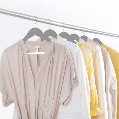 20 Pack Wooden Hangers - Grey ASAB - 9