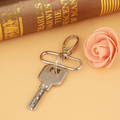20-Pack Zinc Alloy Swivel Trigger Clips for Keychains and Bag Clasps (38mm)