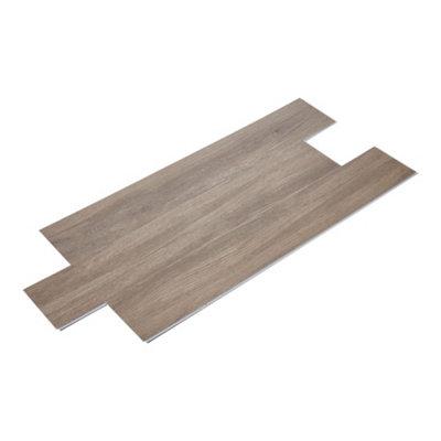20-Piece Interlocking PVC Flooring Tiles with Wood Grain Effect and 2mm ...