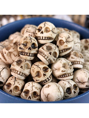 20 Piece Mini Skeleton Sculptures Dwarf Statues Made of Artificial ...