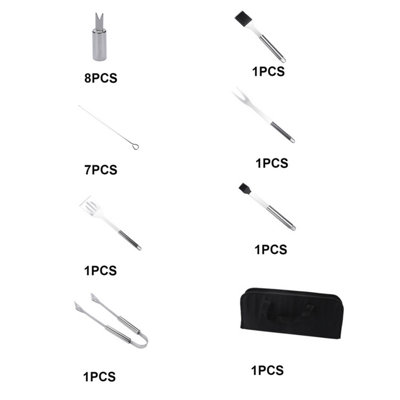 20-Piece Stainless Steel Barbecue Tool Set - 5