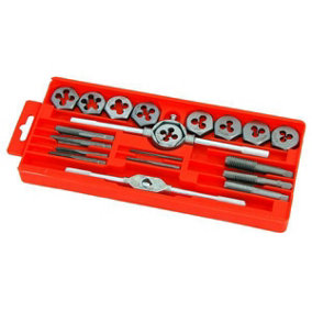 20 Piece Tap and Die Set Wrench Cuts Automotive (Neilsen CT1425)