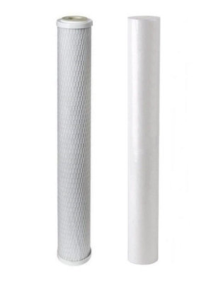 20" Pole Fed Window Cleaning RO Replacement Pre Filter Cartridges (1 x Sediment & 1 x Carbon)