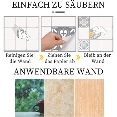 20 sheets of wall tile stickers 15 cm