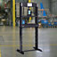 20 Ton Black H Frame Floor Standing Heavy Duty Steel Workshop Garage Hydraulic Press 142 cm