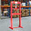 20 Ton Red H Frame Floor Standing Heavy Duty Steel Workshop Garage Hydraulic Press 142 cm