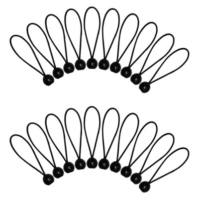 20 x 10" Tarpaulin Bungees Balls Tarp Bungee Cord for Banners, Tarpaulins, Pavilions, Tents, Tent Bungee Hooks, Tarpaulin Holders