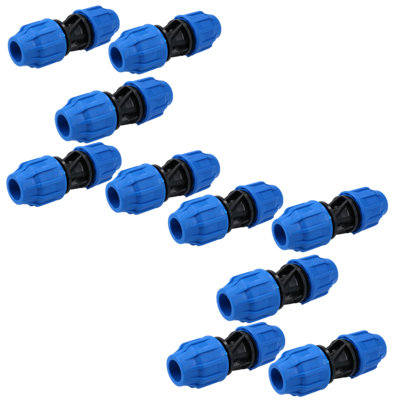 20 x 20mm MDPE Straight Pipe Compression Fitting Coupling Connector 10 Pack Price Comparisons | Compare The Build